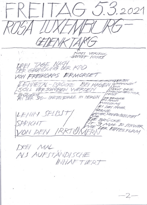 Bl&auml;tter aus der Ausstellung von Tschibbi Wich in THE BOX ab 13.3. 2021  "Jeden Menschen. Weiterfinden" klick Dich durch....